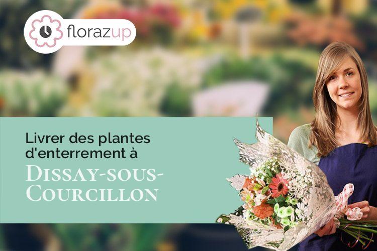 gerbes de fleurs pour des obsèques à Dissay-sous-Courcillon (Sarthe/72500)