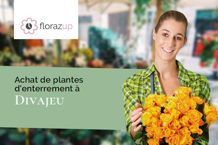 créations de fleurs pour un décès à Divajeu (Drôme/26400)