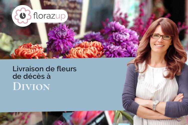 coeur de fleurs pour une crémation à Divion (Pas-de-Calais/62460)