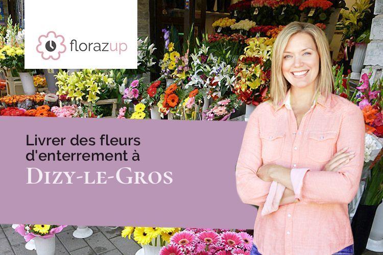 couronnes florales pour un deuil à Dizy-le-Gros (Aisne/02340)