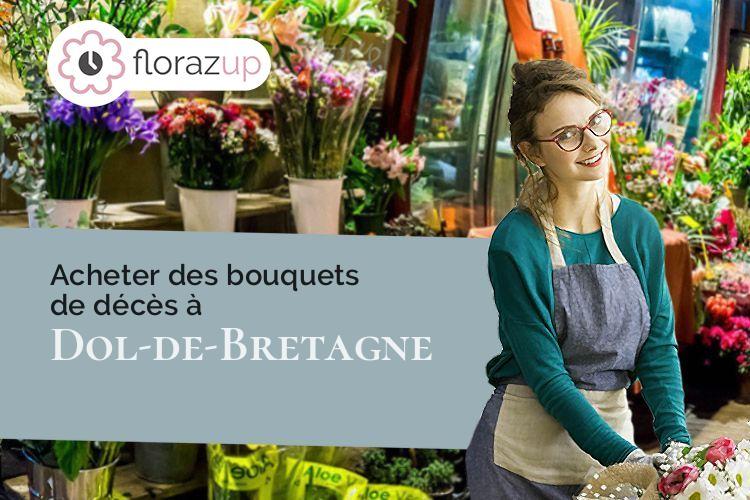 couronnes de fleurs pour des obsèques à Dol-de-Bretagne (Ille-et-Vilaine/35120)