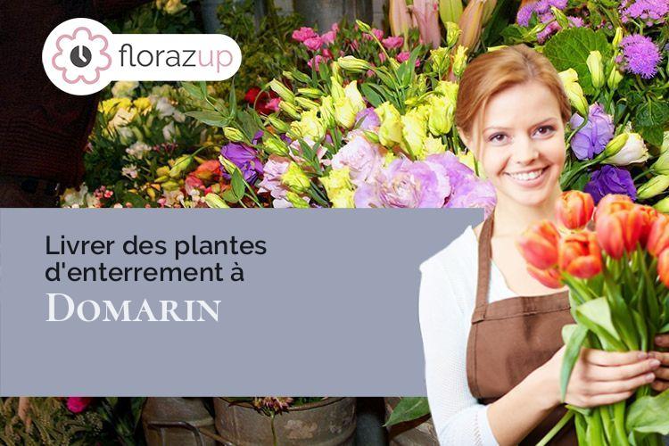 croix de fleurs pour un décès à Domarin (Isère/38300)