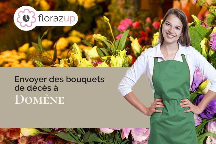 coeur de fleurs pour un deuil à Domène (Isère/38420)