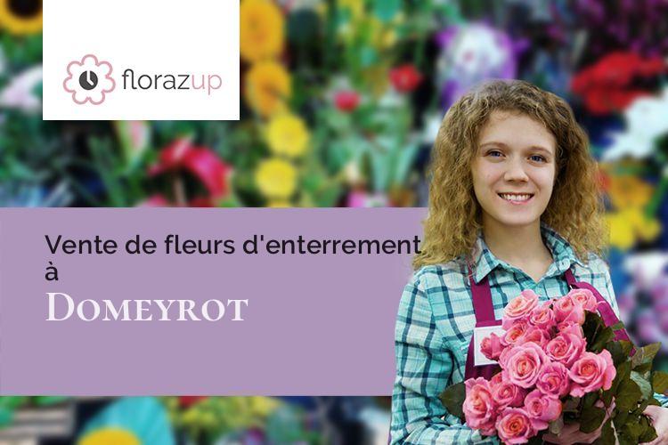 gerbes de fleurs pour des funérailles à Domeyrot (Creuse/23140)