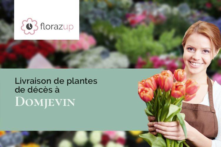 couronnes florales pour des obsèques à Domjevin (Meurthe-et-Moselle/54450)