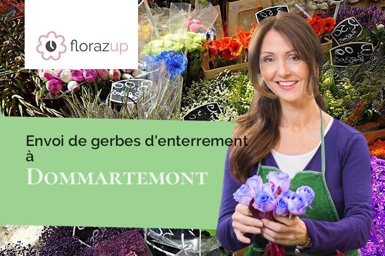 fleurs deuil pour des funérailles à Dommartemont (Meurthe-et-Moselle/54130)