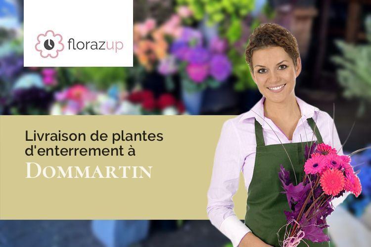 créations de fleurs pour un décès à Dommartin (Ain/01380)