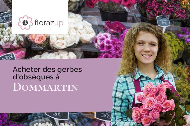 coupes de fleurs pour des funérailles à Dommartin (Nièvre/58120)
