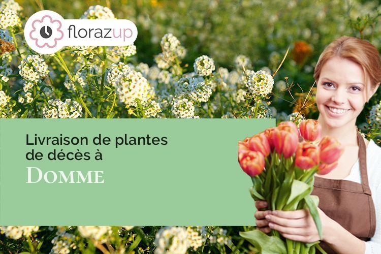 couronnes de fleurs pour des funérailles à Domme (Dordogne/24250)