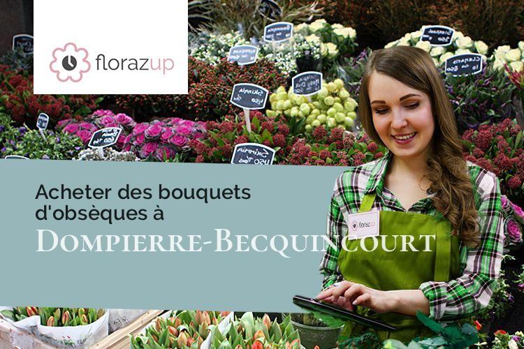 bouquets de fleurs pour des funérailles à Dompierre-Becquincourt (Somme/80980)