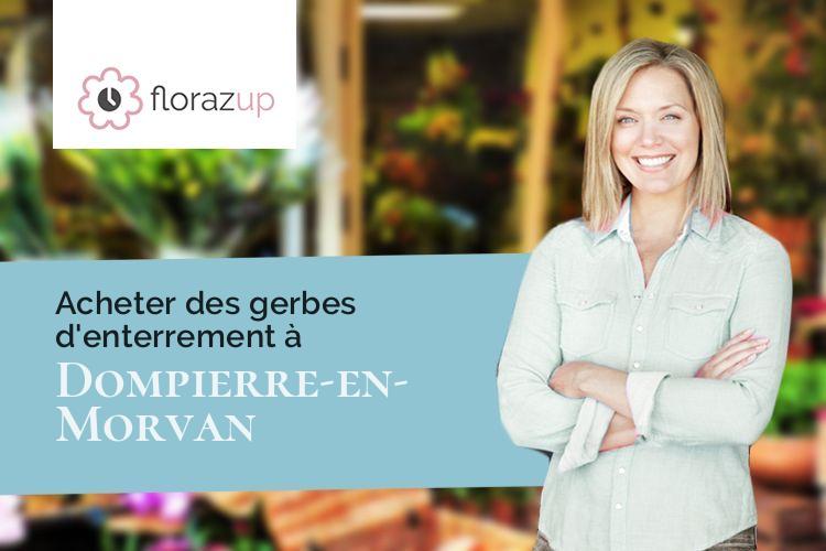 coupes de fleurs pour des funérailles à Dompierre-en-Morvan (Côte-d'Or/21390)