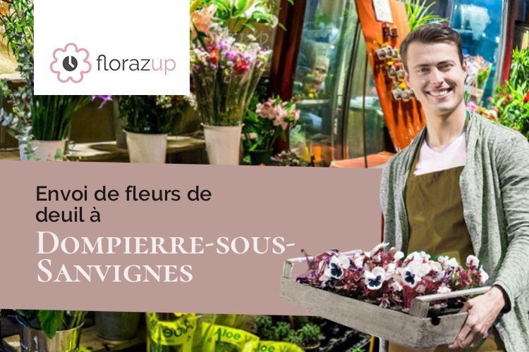 bouquets de fleurs pour un enterrement à Dompierre-sous-Sanvignes (Saône-et-Loire/71420)