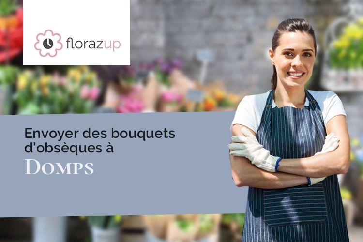 bouquets de fleurs pour des funérailles à Domps (Haute-Vienne/87120)