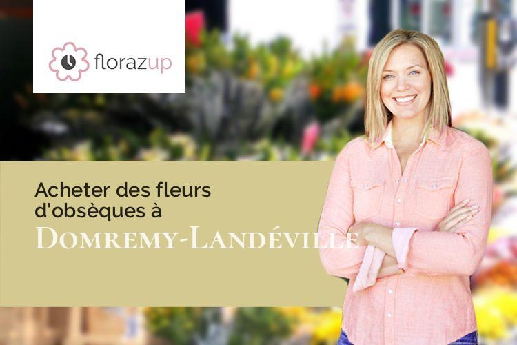 compositions de fleurs pour des funérailles à Domremy-Landéville (Haute-Marne/52270)
