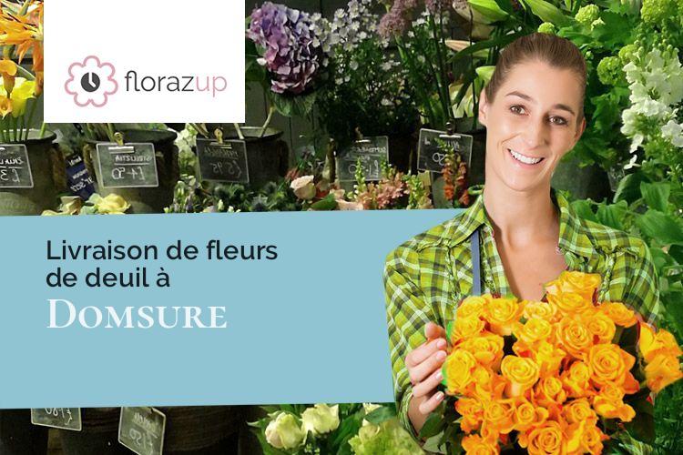 coeurs de fleurs pour un décès à Domsure (Ain/01270)