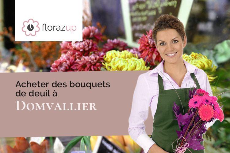 fleurs deuil pour un enterrement à Domvallier (Vosges/88500)