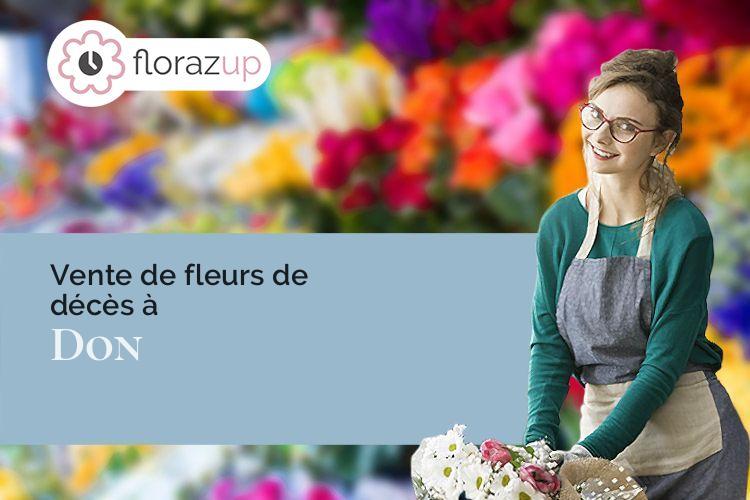 couronnes florales pour des funérailles à Don (Nord/59272)