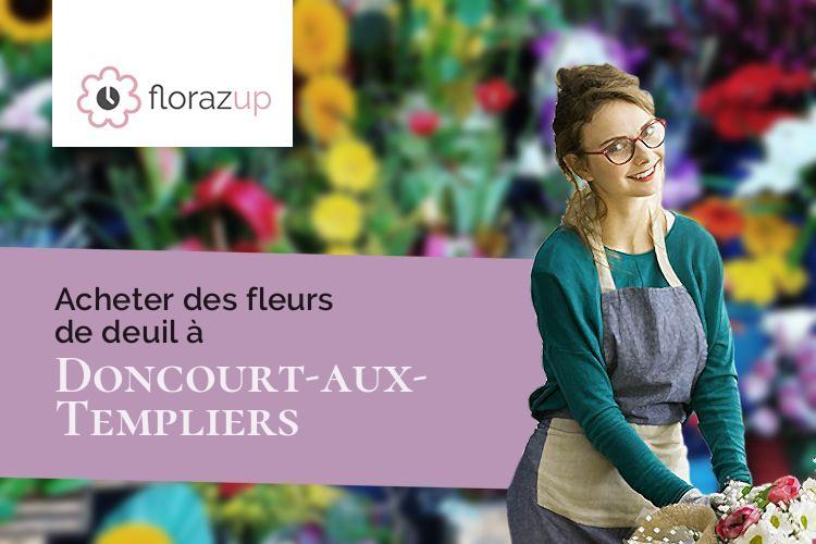 gerbes de fleurs pour un deuil à Doncourt-aux-Templiers (Meuse/55160)