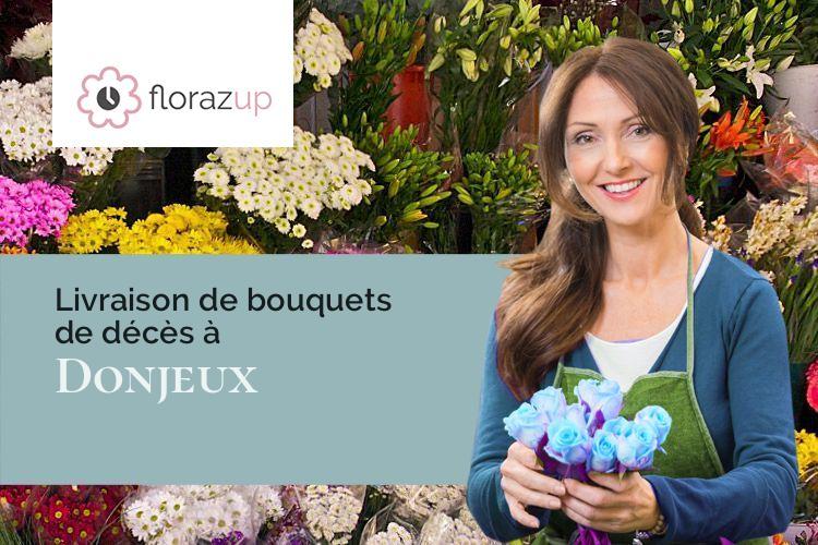 bouquets de fleurs pour un deuil à Donjeux (Moselle/57590)