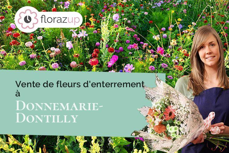 fleurs deuil pour des obsèques à Donnemarie-Dontilly (Seine-et-Marne/77520)