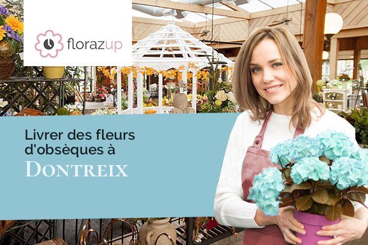 fleurs deuil pour un enterrement à Dontreix (Creuse/23700)