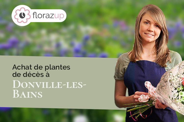 créations florales pour un enterrement à Donville-les-Bains (Manche/50350)