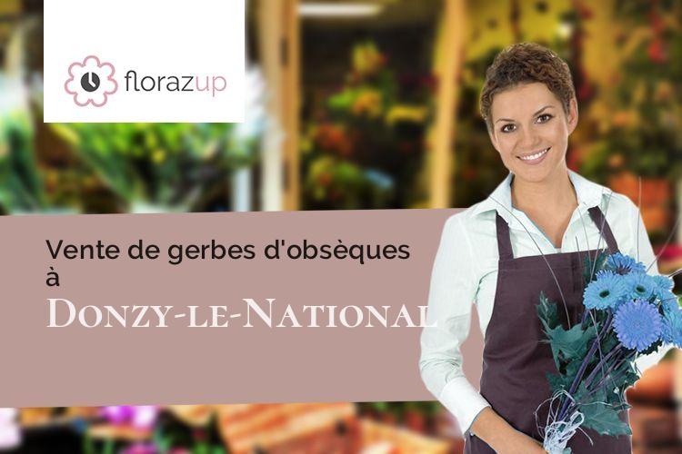 couronnes florales pour des funérailles à Donzy-le-National (Saône-et-Loire/71250)