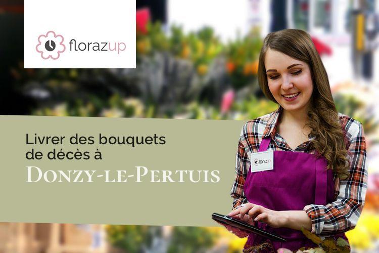 créations de fleurs pour un décès à Donzy-le-Pertuis (Saône-et-Loire/71250)