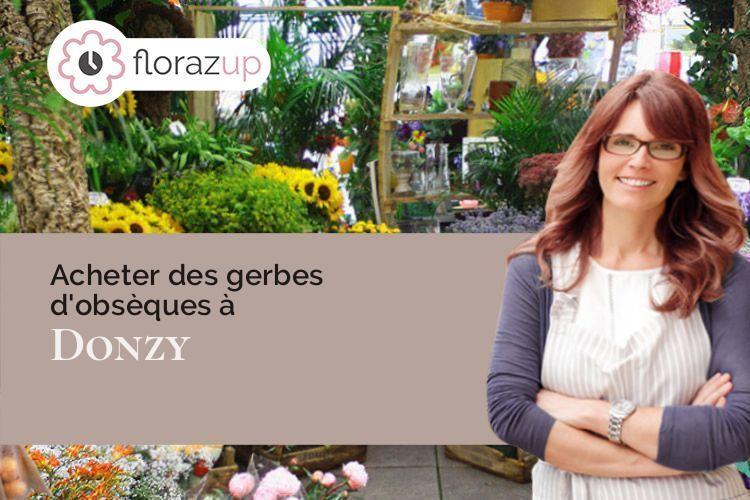 créations de fleurs pour un décès à Donzy (Nièvre/58220)