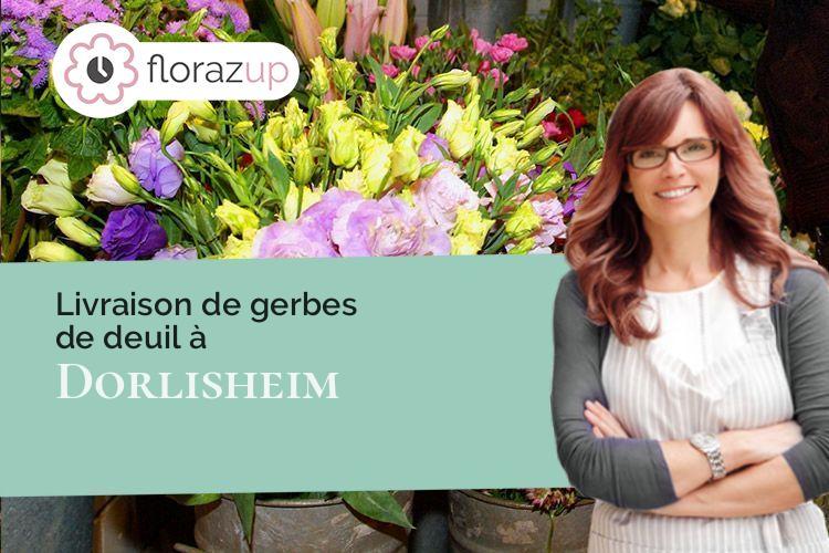 créations de fleurs pour un enterrement à Dorlisheim (Bas-Rhin/67120)