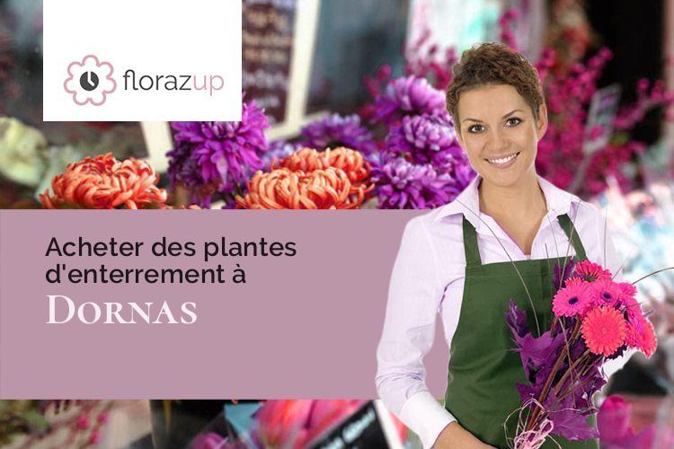 gerbes de fleurs pour un enterrement à Dornas (Ardèche/07160)