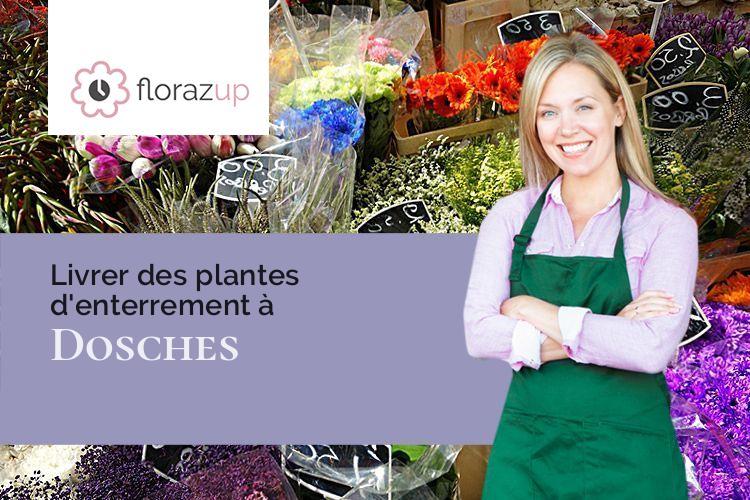 couronnes florales pour des funérailles à Dosches (Aube/10220)