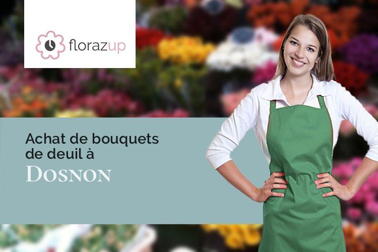 coupes de fleurs pour un enterrement à Dosnon (Aube/10700)