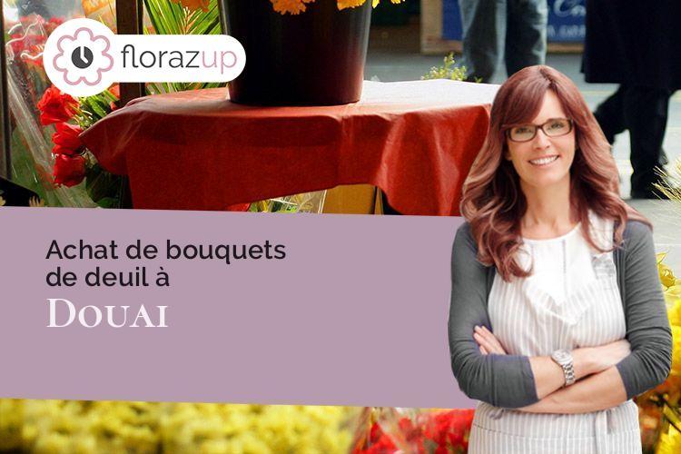 coeur de fleurs pour des obsèques à Douai (Nord/59500)