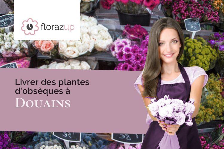 créations de fleurs pour un deuil à Douains (Eure/27120)