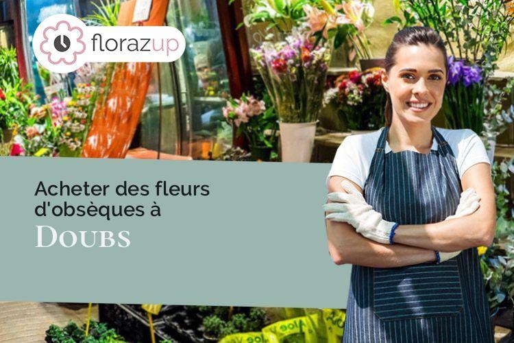 couronnes de fleurs pour un enterrement à Doubs (Doubs/25300)