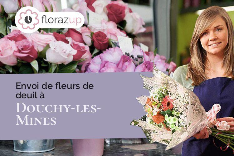 couronnes de fleurs pour une crémation à Douchy-les-Mines (Nord/59282)