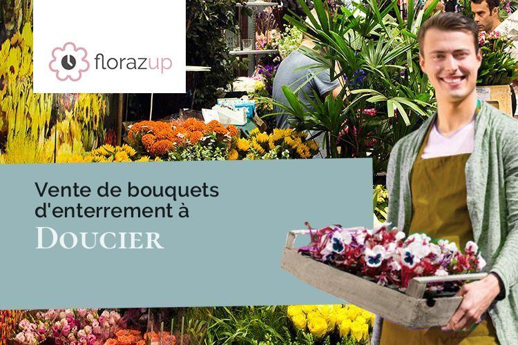 compositions florales pour un enterrement à Doucier (Jura/39130)