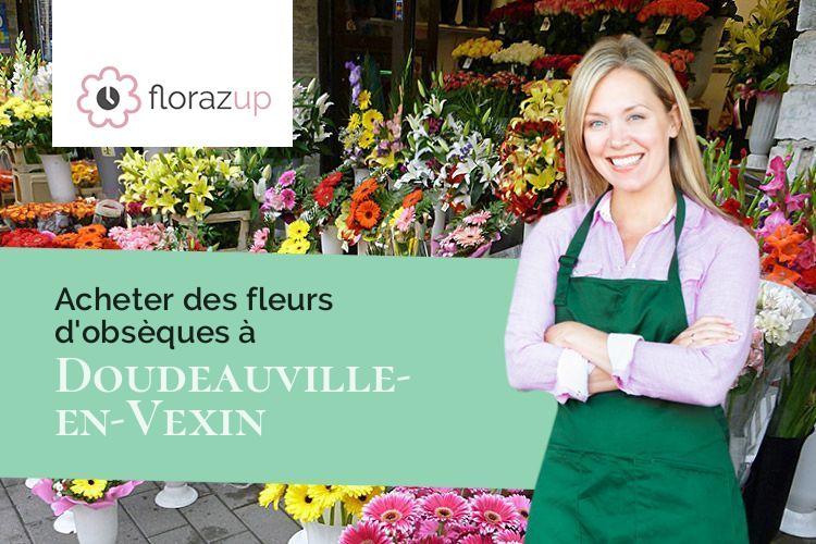 couronnes florales pour un enterrement à Doudeauville-en-Vexin (Eure/27150)