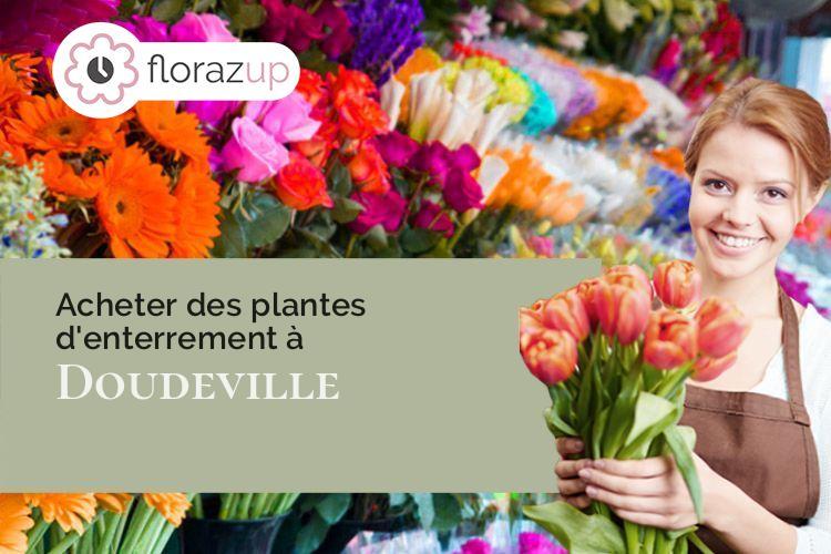 compositions de fleurs pour des obsèques à Doudeville (Seine-Maritime/76560)
