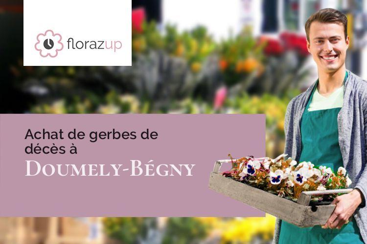 couronnes florales pour des funérailles à Doumely-Bégny (Ardennes/08220)