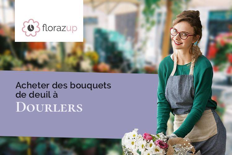 fleurs deuil pour un décès à Dourlers (Nord/59440)