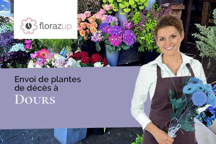 compositions de fleurs pour un enterrement à Dours (Hautes-Pyrénées/65350)
