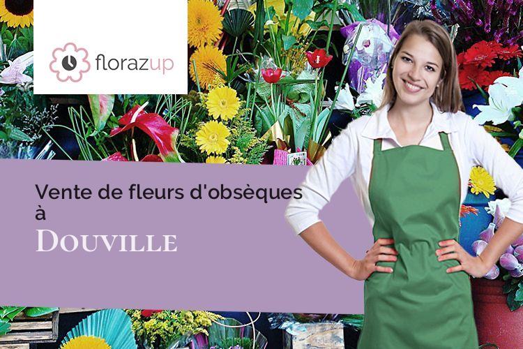 compositions florales pour un enterrement à Douville (Dordogne/24140)