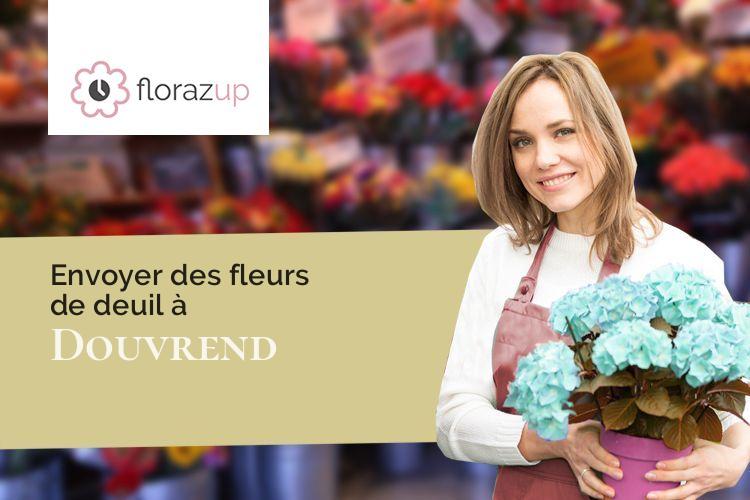 coeurs de fleurs pour un décès à Douvrend (Seine-Maritime/76630)