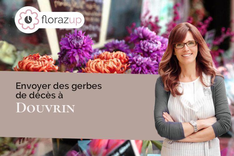 couronnes florales pour un enterrement à Douvrin (Pas-de-Calais/62138)