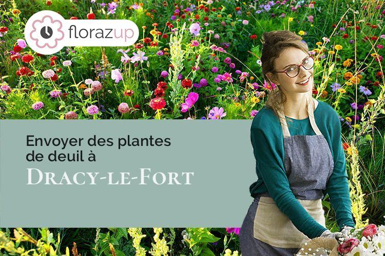 gerbes de fleurs pour des funérailles à Dracy-le-Fort (Saône-et-Loire/71640)