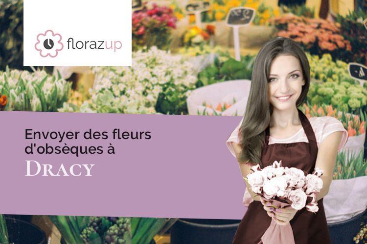 couronnes florales pour un deuil à Dracy (Yonne/89130)