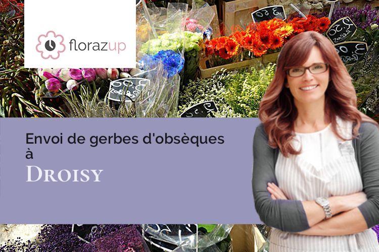 compositions de fleurs pour des funérailles à Droisy (Eure/27320)