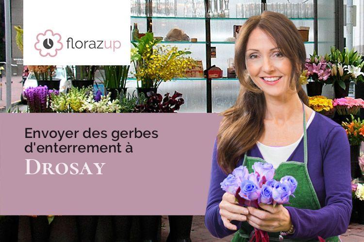 compositions de fleurs pour une crémation à Drosay (Seine-Maritime/76460)